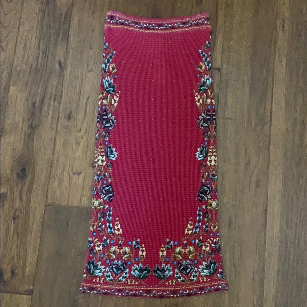 Farm Rio Floral Body Con Skirt